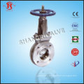 Stainless Steel Manual knife gate valve wheel handle